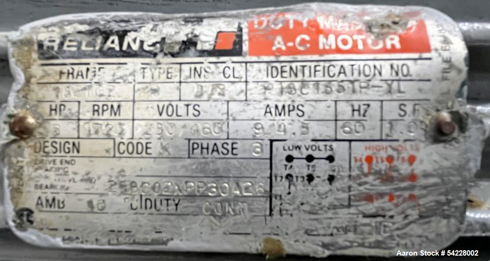 Used Patterson Kelley 20 Cu Ft Twin Shell V-Blender – Stainless Steel