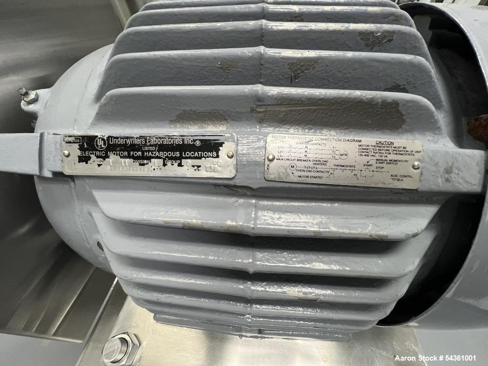 Used Twin Shell, V Blender, Patterson-Kelley 50 cu. ft. stainless steel Blender