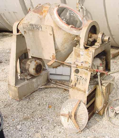 USED: Patterson Kelley twin shell liquid-solids blender, 2 cu ftcapacity, 316 stainless steel. Carbon steel jacket rated 30 psi at350 deg F. Max material density 85 pounds per cubic foot. Liquid soli...
