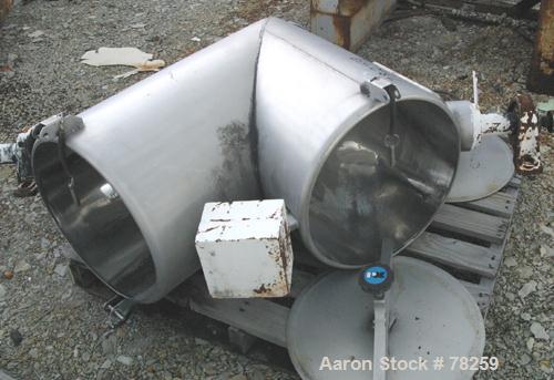 Used Stainless Steel Patterson-Kelley Cross Flow Blender, 8 Cubic Foot Capacity