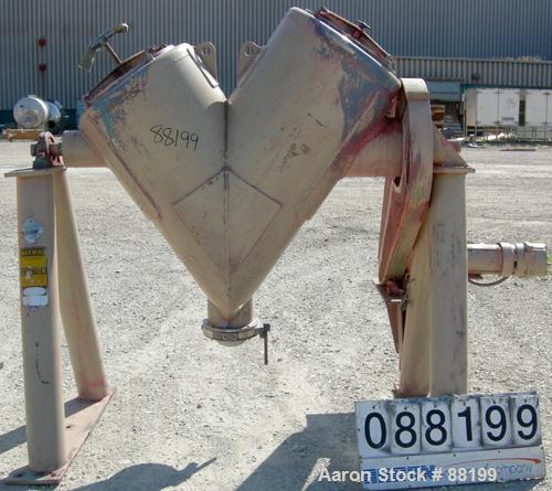 Used Stainless Steel Patterson Kelly Twin Shell Cross Flow Blender, 10 Cubic Fe