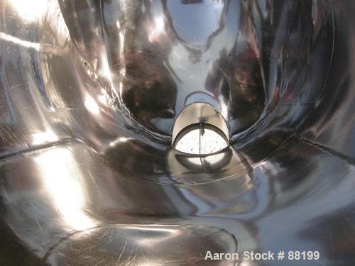 Used Stainless Steel Patterson Kelly Twin Shell Cross Flow Blender, 10 Cubic Fe