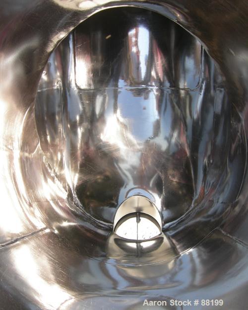 Used Stainless Steel Patterson Kelly Twin Shell Cross Flow Blender, 10 Cubic Fe