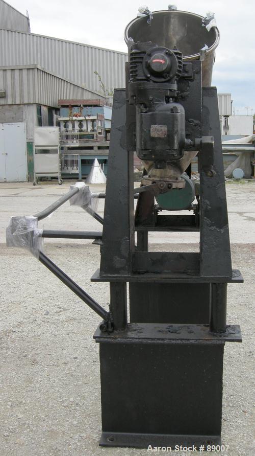 Used: Stainless Steel Patterson Kelley twin shell dry blender, 5 cubic foot capacity