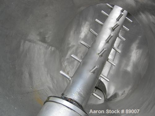 Used: Stainless Steel Patterson Kelley twin shell dry blender, 5 cubic foot capacity