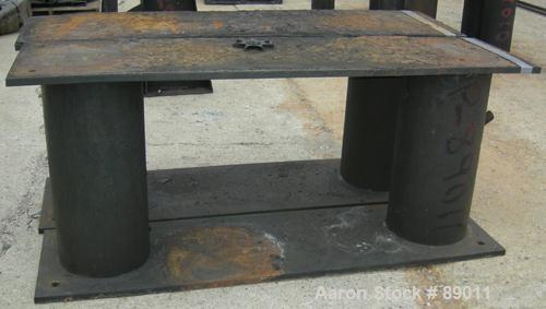 USED: Patterson Kelley twin shell blender, 125 cubic feet capacity, 304 stainless steel. Max material density 50 pounds per cubic foot. (2) 18" diameter charge ports with quick release covers. Shell ...