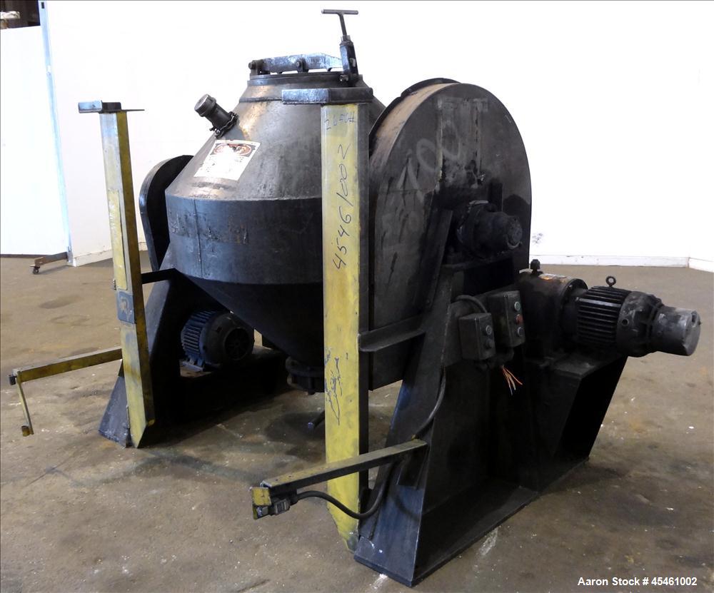 Used Carbon Steel Patterson Industries Double Cone Blender