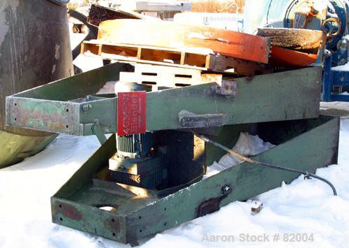 USED: Patterson Industries double cone blender, 135 cu ft working, 193 total. 304 stainless steel. 90" diameter x 24" straight side x 48" cones. 18" charge port with cover, 8" center bottom outlet wi...