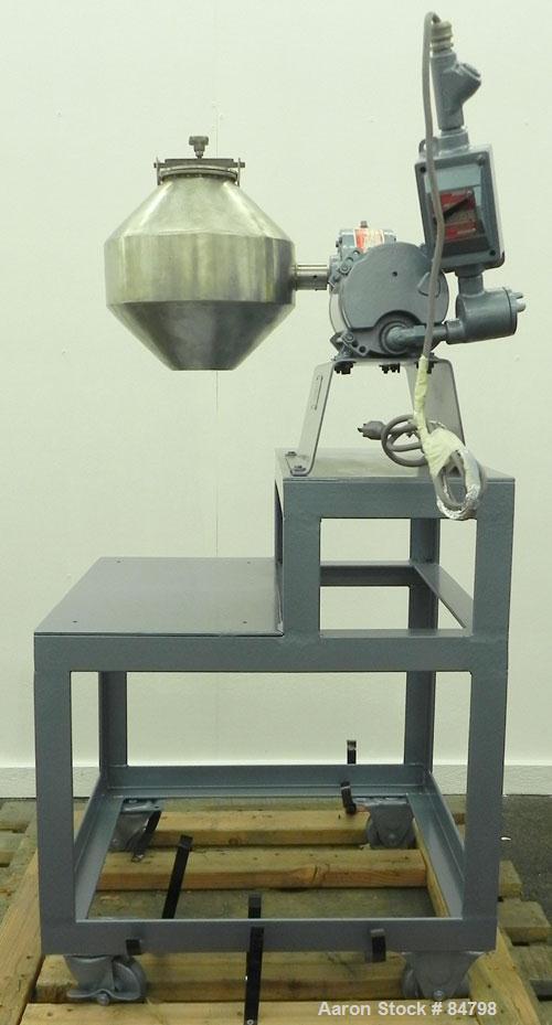 Used Stainless Steel Paul O Abbe Double Cone Blender, Model 12RCB, (0.3) Cubic 