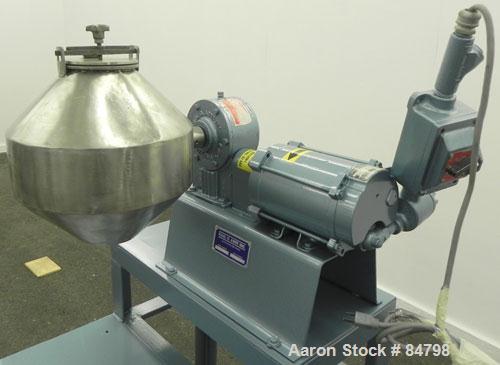 Used Stainless Steel Paul O Abbe Double Cone Blender, Model 12RCB, (0.3) Cubic 