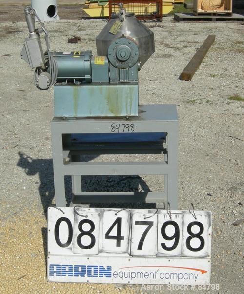 Used Stainless Steel Paul O Abbe Double Cone Blender, Model 12RCB, (0.3) Cubic 