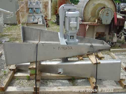 Used Paul O Abbe Double Cone Blender, Model 84RCB, 114 Cubic Feet Working Capacity, 304 Stainless Steel. 6'6" Diameter x 2'3" straight side x4' and 4'5" cones, 16" diameter top port with hinged cover...