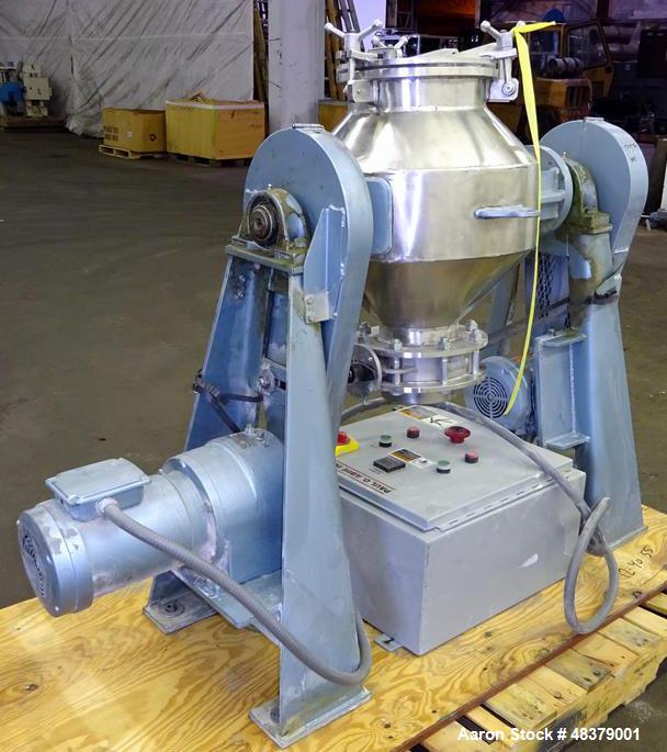 Used- Paul O. Abbe Rota-Cone Blender, Model RCB-18, 304 Stainless Steel.