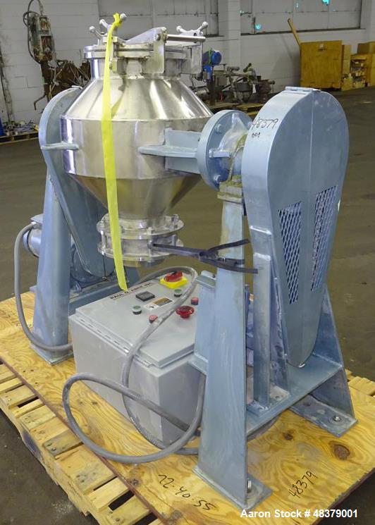 Used Paul O. Abbe Rota-Cone Blender, Model RCB-18, 304 Stainless Steel.