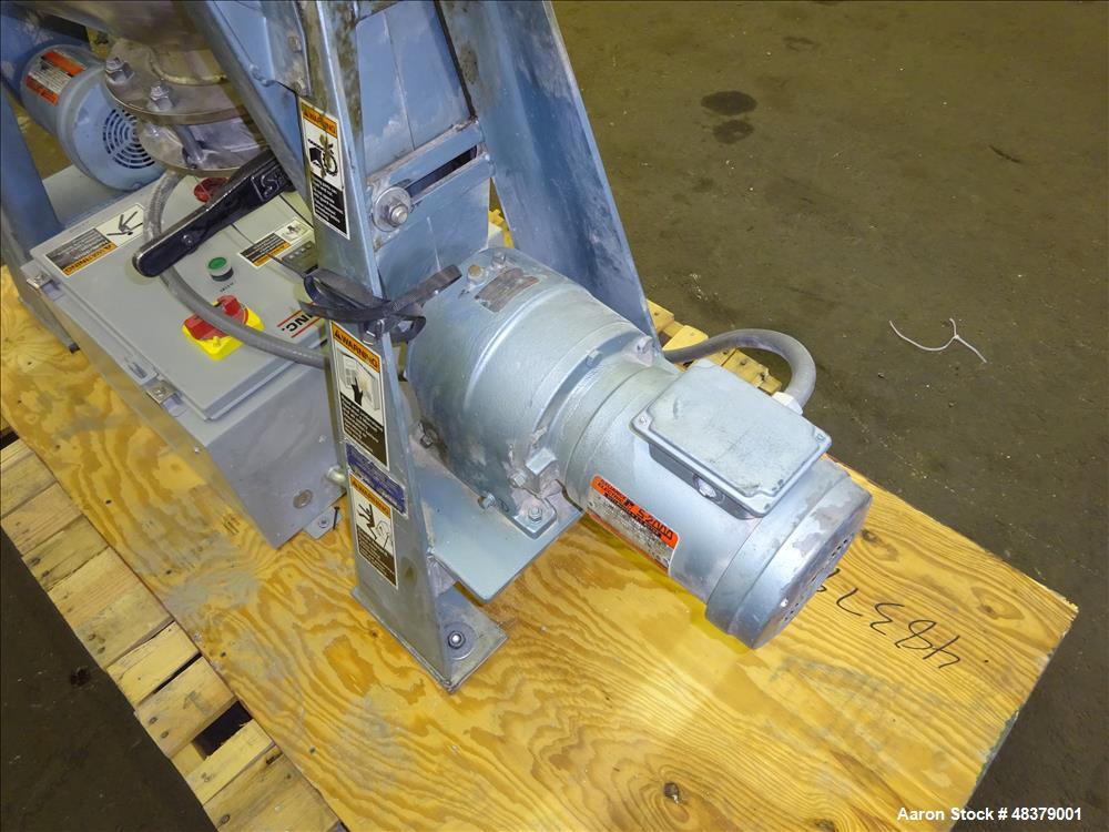 Used Paul O. Abbe Rota-Cone Blender, Model RCB-18, 304 Stainless Steel.