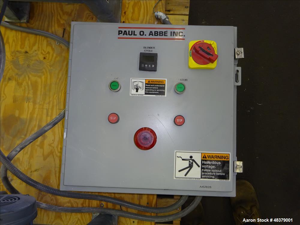 Used Paul O. Abbe Rota-Cone Blender, Model RCB-18, 304 Stainless Steel.