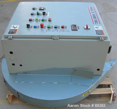 USED: Paul O Abbe Rota Cone Blender, 82 cubic foot total capacity, 50 cubic foot working capacity. 304 stainless steel. 66" diameter x 20" straight side x 35" and 39" cones. 16" diameter top port wit...