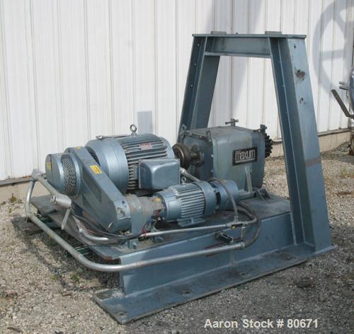 Used Stainless Steel Paul O Abbe Rota Cone Blender, Model RCB108H. 227 Cubic fe