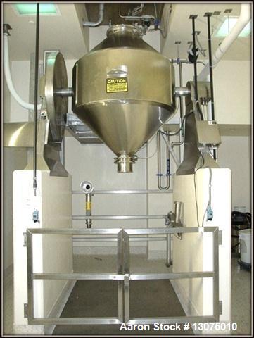 Used- Stainless Steel Paul O Abbe Rota-Cone Blender. 45 cubic foot overall capac