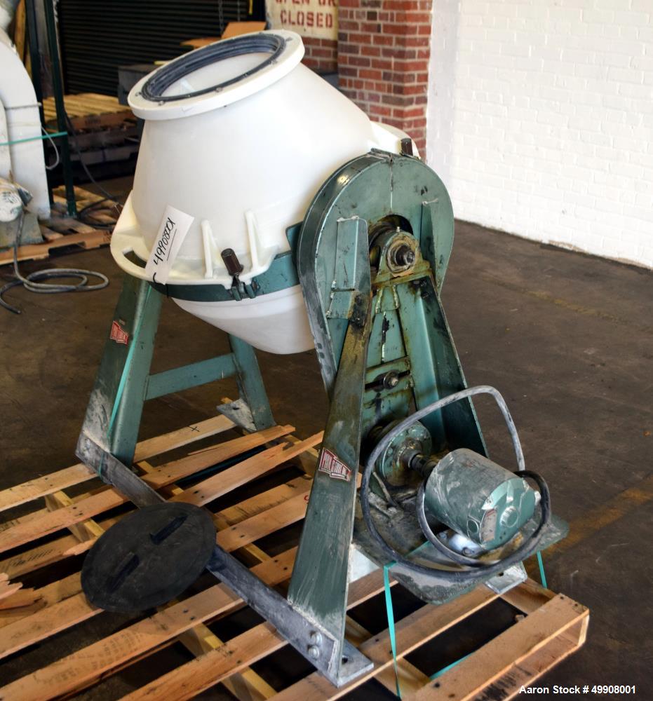 Used Paul O. Abbe Rota-Cone Blender – 2.5 Cu. Ft. Working Capacity, Plastic Drum