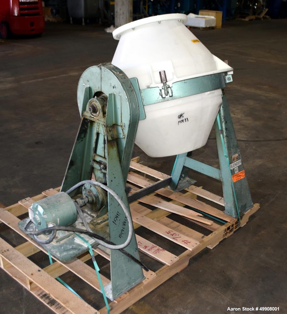 Used Paul O. Abbe Rota-Cone Blender – 2.5 Cu. Ft. Working Capacity, Plastic Drum