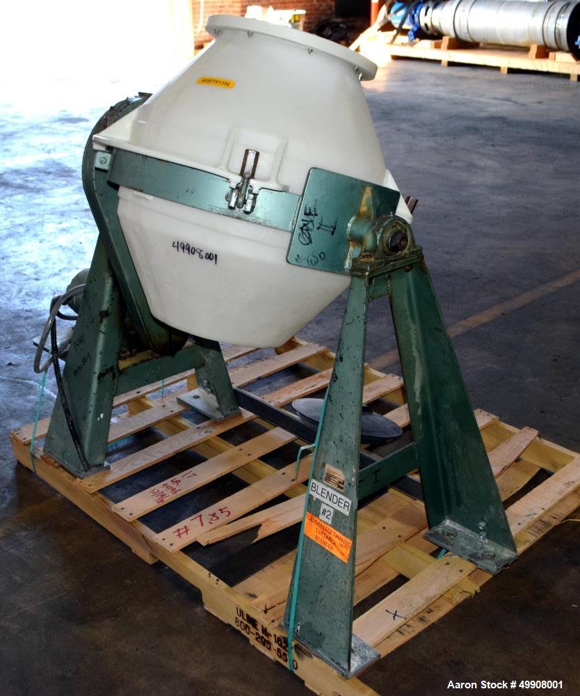 Used Paul O. Abbe Rota-Cone Blender – 2.5 Cu. Ft. Working Capacity, Plastic Drum