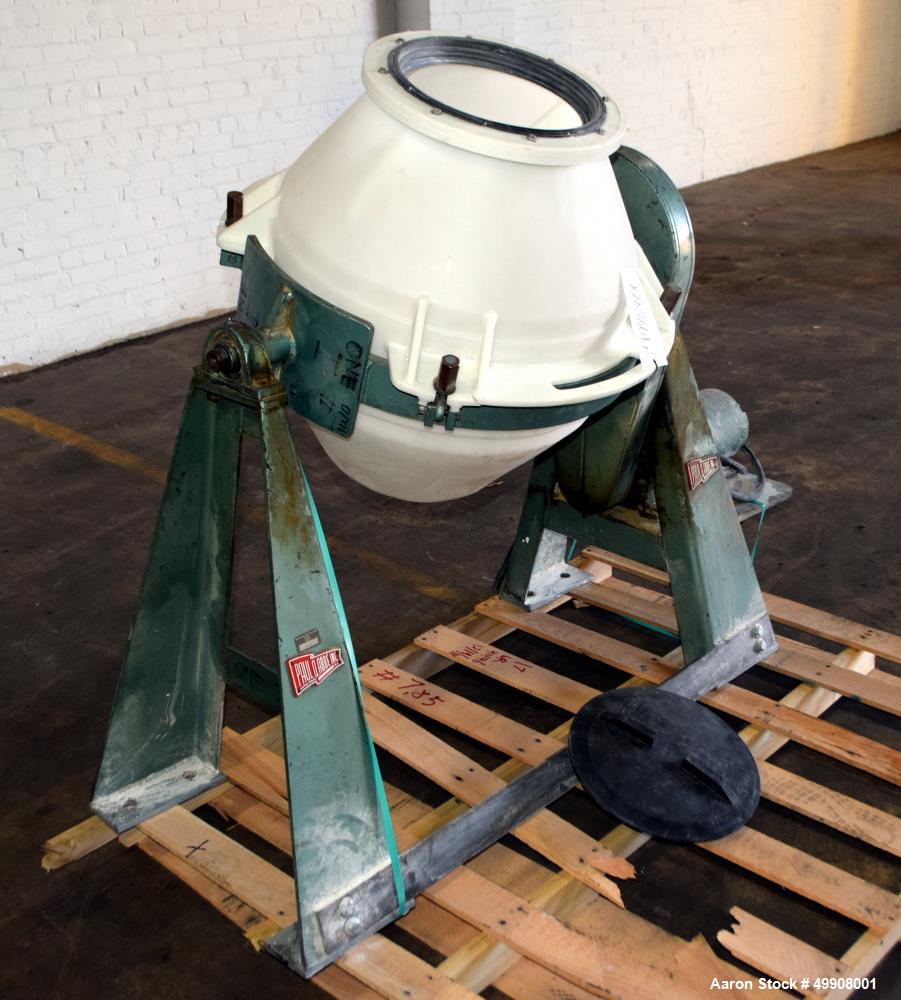 Used Paul O. Abbe Rota-Cone Blender – 2.5 Cu. Ft. Working Capacity, Plastic Drum