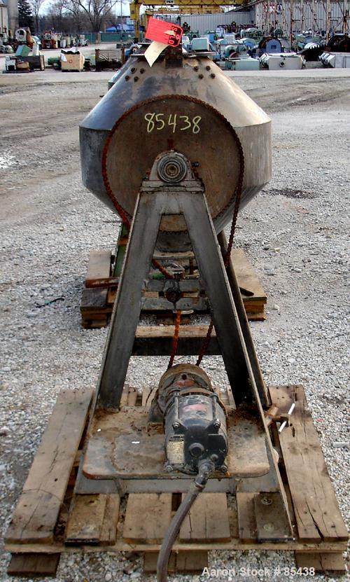 Used- Stainless Steel Paul O Abbe Rota Cone Blender, 2.5 Cubic Feet Working Capacity, 3.9 Total