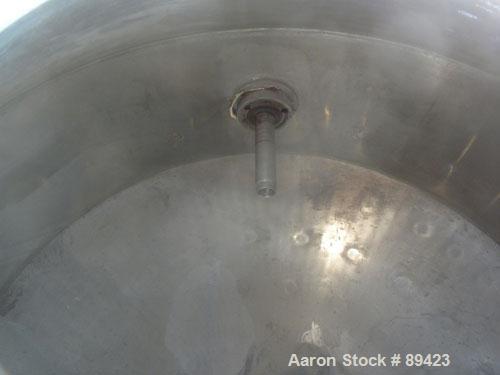 Used Paul O Abbe Rota Cone Blender, 70 Cubic Feet Working Capacity, 108 Total, 316 Stainless Steel. 72" diameter x 20" straight side x 36" cones. 16" diameter top port with cover, 10" center bottom o...