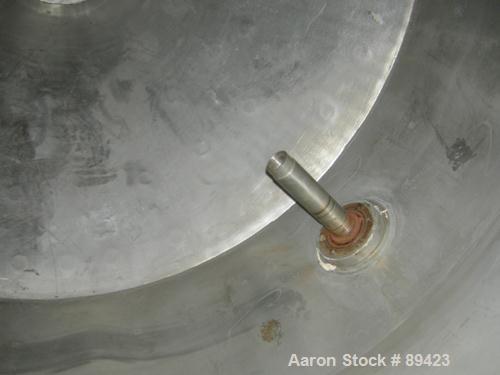 Used Paul O Abbe Rota Cone Blender, 70 Cubic Feet Working Capacity, 108 Total, 316 Stainless Steel. 72" diameter x 20" straight side x 36" cones. 16" diameter top port with cover, 10" center bottom o...