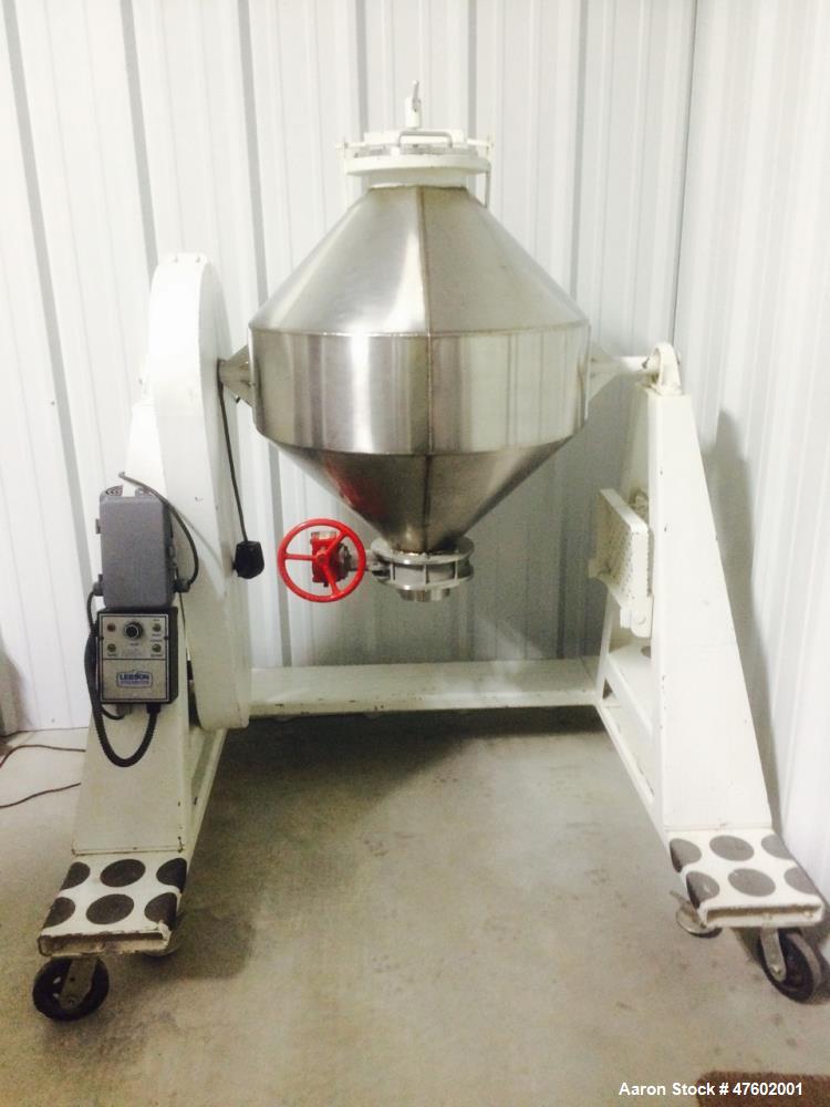 Used- Sepor Rota-Cone Blender. Max operating capacity is 5.0 cubic feet (total volume 7.7 cubic feet). 30" diameter, 316 sta...