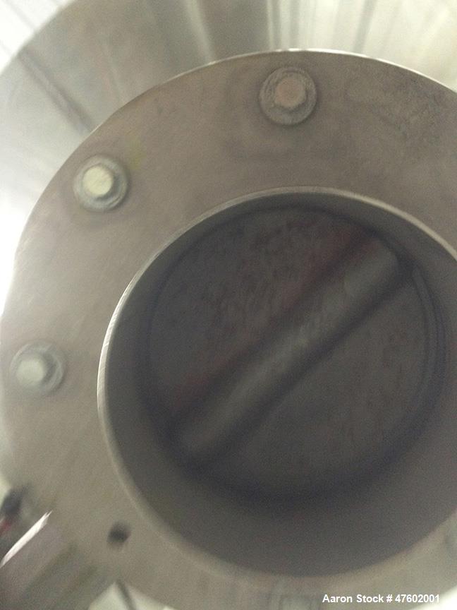 Used Sepor Rota-Cone Blender. Max operating capacity is 5.0 cubic feet (total volume 7.7 cubic feet). 30" diameter, 316 stainless steel cone blender. Polished interior, speed range 10-28 rpm, suggest...