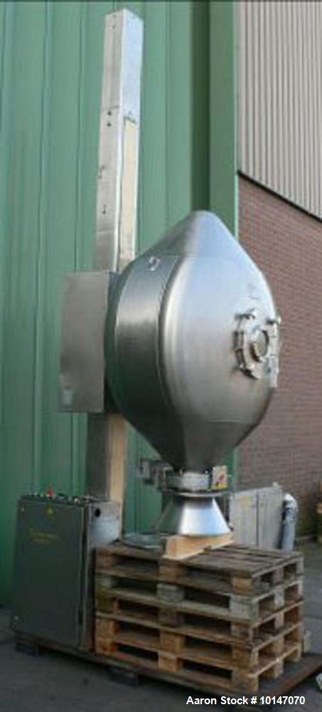 Used- Stainless Steel Servolift/Scholl NG-1200 Tumble Mixer System