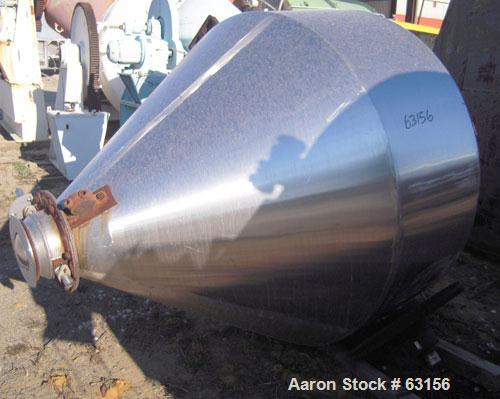 Used Double Cone Blender, Approx 70 Cubic Feet