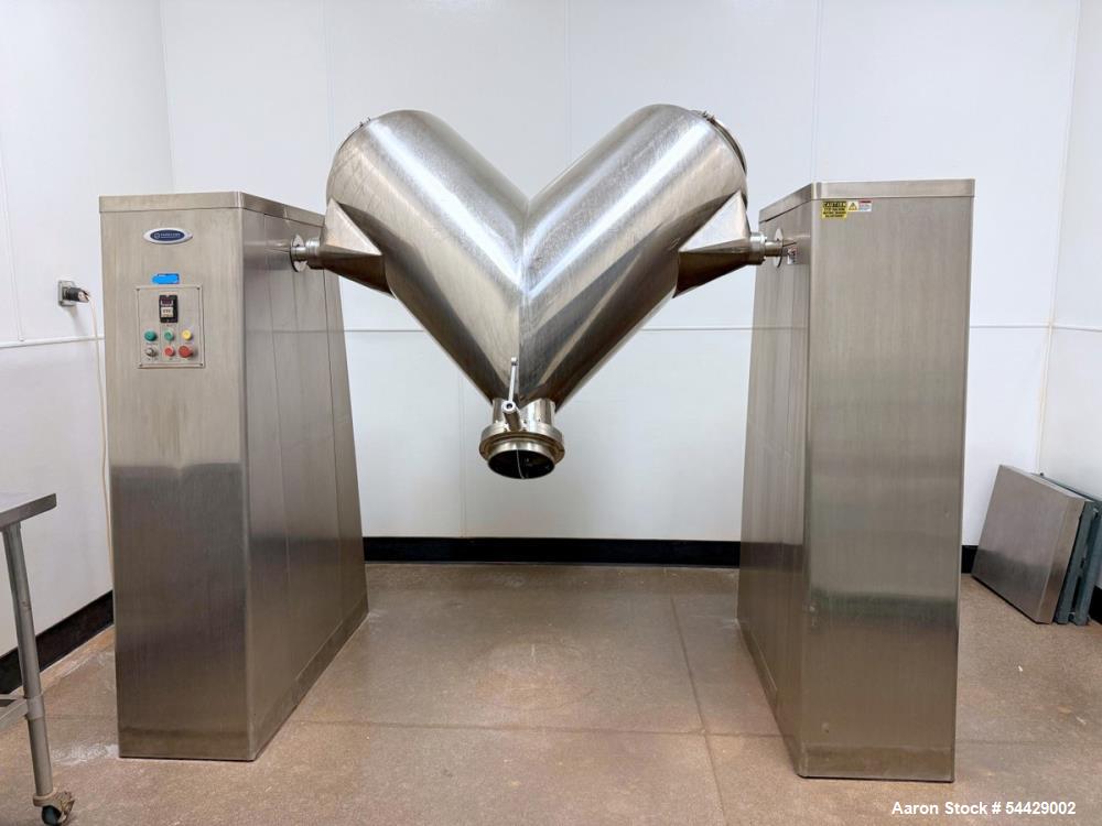 Used Vanguard Pharmaceuticals Machinery V-Blender Model V-18 Double Cone Mixer