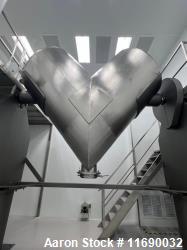 Used Bush 125 Cubic Foot Stainless Steel V Blender | Industrial Sanitary Powder Blender