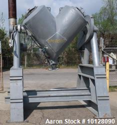 Used Patterson-Kelley 20 cu. ft. Stainless Steel Twin Shell “V” Blender | 3 HP Drive | Platform & Safety Fencing | Good Condition