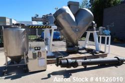Used-Patterson Kelley 60 Cubic Foot Twin Shell Jacketed Vacuum Formulator/Dryer/