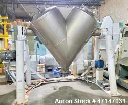 Used Patterson-Kelley 60 Cubic Foot Stainless Steel V-Blender with Intensifier Bar