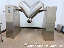 Used Vanguard Pharmaceuticals Machinery V-Blender Model V-18 Double Cone Mixer