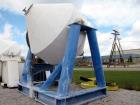 Used 400 Cubic Foot Stainless Steel Double Cone Blender. Gear drive with guard. 9'-6