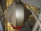 Used 2000 Kilo Double Cone Blender, Stainless Steel. Approximately 150 cubic feet.
