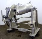 Used Evansville Sheet Metal Works Twin Sheel Blender, Model ESMW-5.0, 316 Stainless Steel. Approximate 18