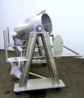 Used Evansville Sheet Metal Works Twin Sheel Blender, Model ESMW-5.0, 316 Stainless Steel. Approximate 18