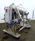 Used Evansville Sheet Metal Works Twin Sheel Blender, Model ESMW-5.0, 316 Stainless Steel. Approximate 18