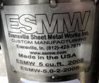 Used Evansville Sheet Metal Works Twin Sheel Blender, Model ESMW-5.0, 316 Stainless Steel. Approximate 18