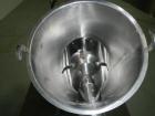 Used Patterson Kelley twin shell blender, 8 quart stainless steel construction, liquid solids bar less drive, approx. 1/5 hp shell drive with covers, serial# LB-8748.