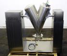 Used Stainless Steel Delshine Twin Shell Blender, Approximately 5 Cubic Feet