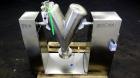 Used Stainless Steel Delshine Twin Shell Blender, Approximately 5 Cubic Feet