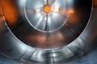 Used- Stainless Steel Slant Double Cone Mixer, Approximate 250 Cubic Feet